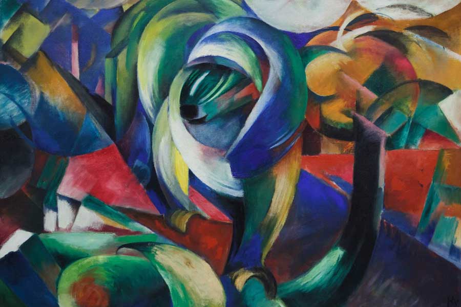 multi coloured abstract painting