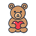 teddy bear icon