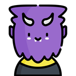 Icon showing cartoon monster