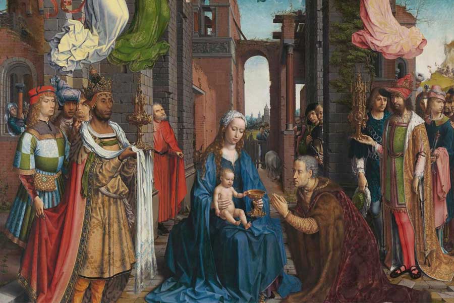 The adoration of the kings by Jan Gossaert
