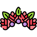 Icon showing flower crown