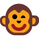 Icon showing cartoon monkey