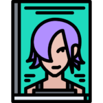 Icon showing manga comic book